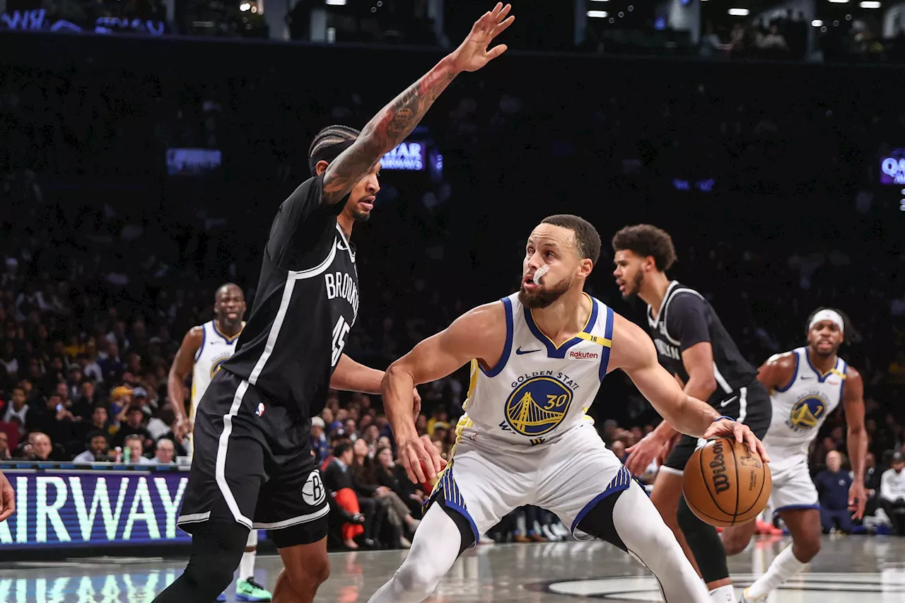 NBA: Stephen Curry leads Warriors to 22-point comeback win over Nets