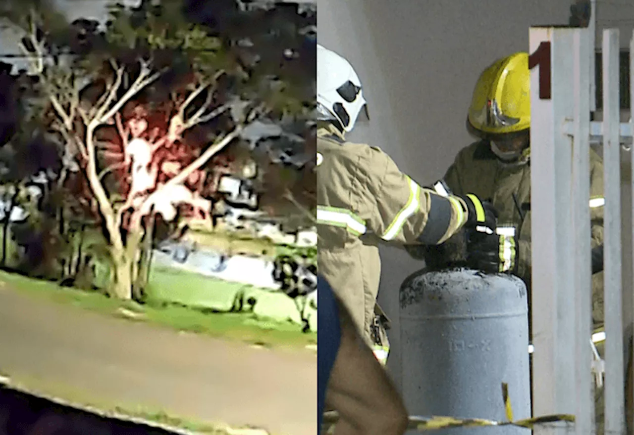 Explosão de botijão de gás em casa deixa filha e pai feridos