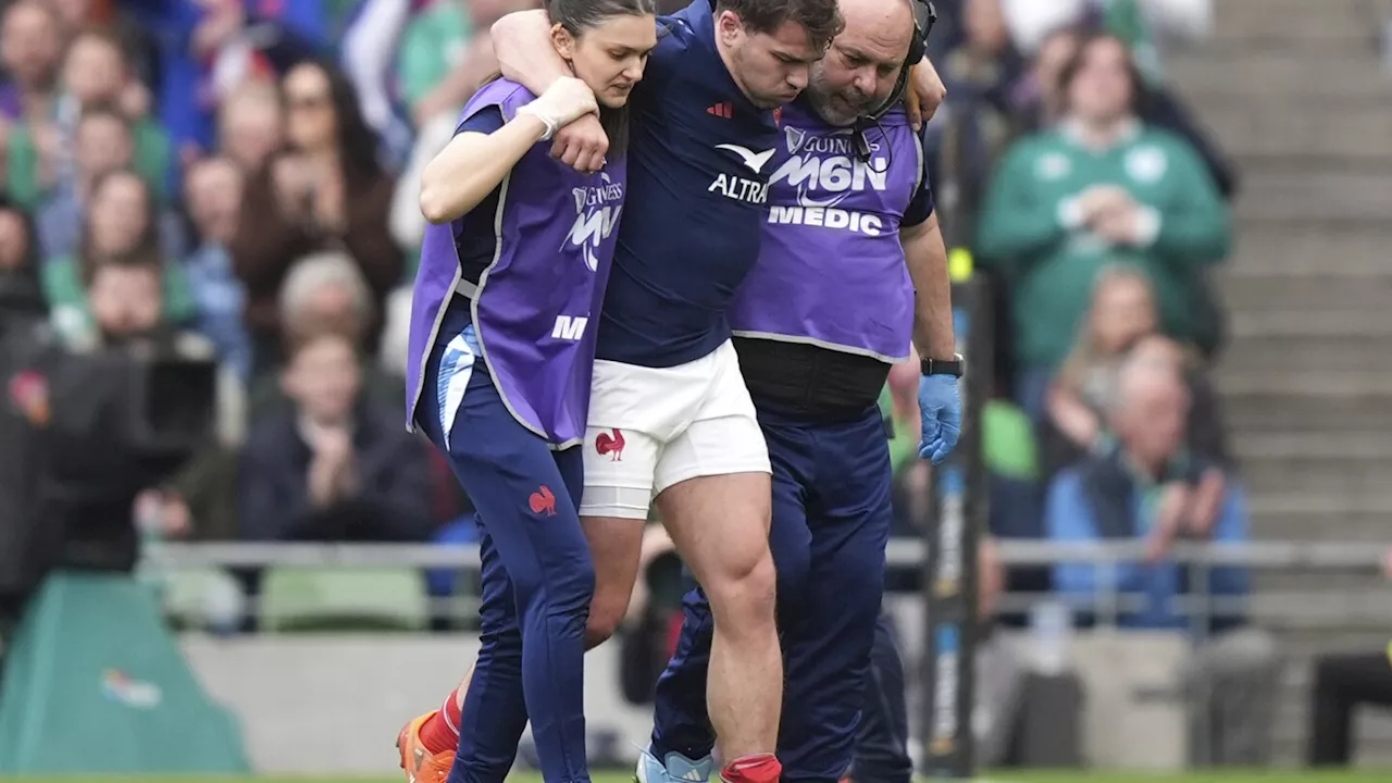 France rugby star Antoine Dupont has ruptured knee ligaments and will miss Six Nations finale