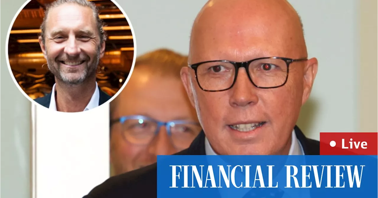 Cyclone Alfred: Dutton brushes off criticism for attending Hemmes fundraiser during cyclone Alfred
