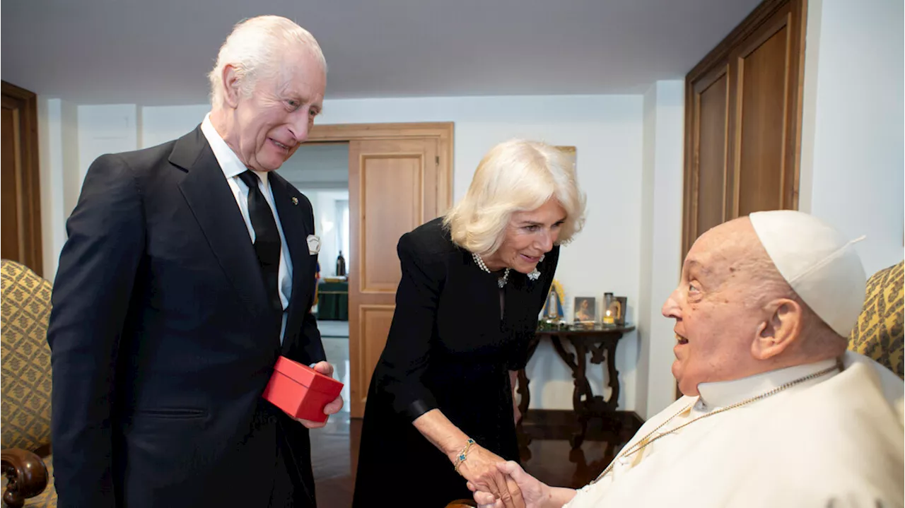 Vatican releases photo of pope meeting King Charles