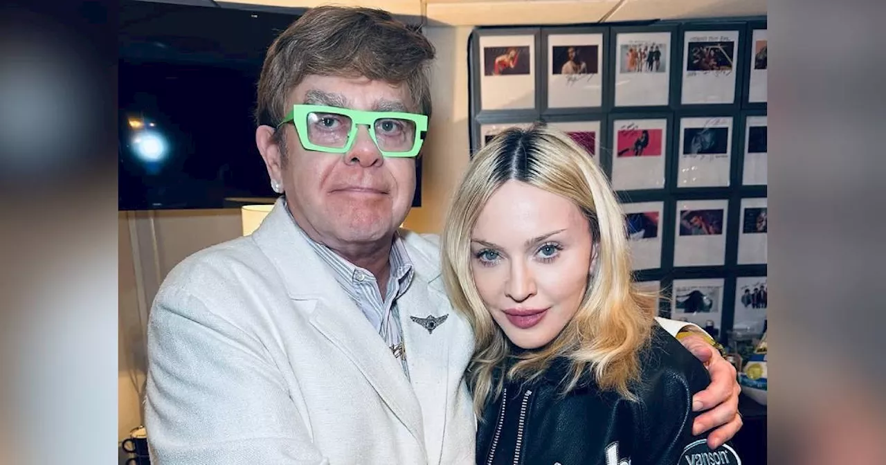 Madonna and Sir Elton John 'finally buried the hatchet'