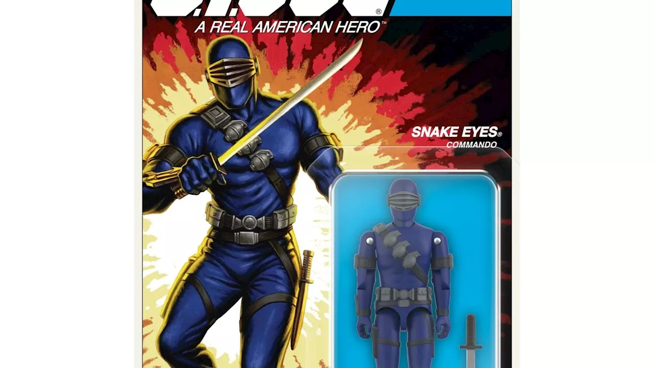 Cartoon G.I. Joe Snake Eyes Joins Super7's ReAction+ O-Ring Wave 