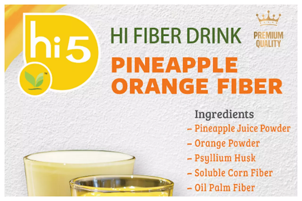 Pineapple Orange Fiber Drink - Packed with a variety of vitamins