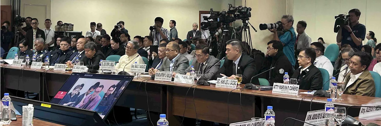 DOJ's Remulla, other execs present in 3rd Senate hearing on Duterte’s arrest