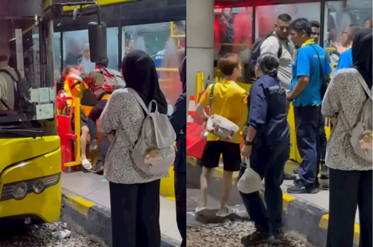 (Video) Fight Broke Out Between Two Men At Johor Bus Station Over Queue Cutting