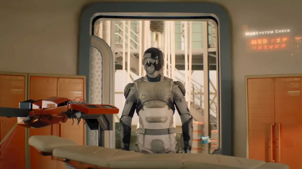 Murderbot: Apple series teases Skarsgård as rouge cyborg obsessed with soap opera
