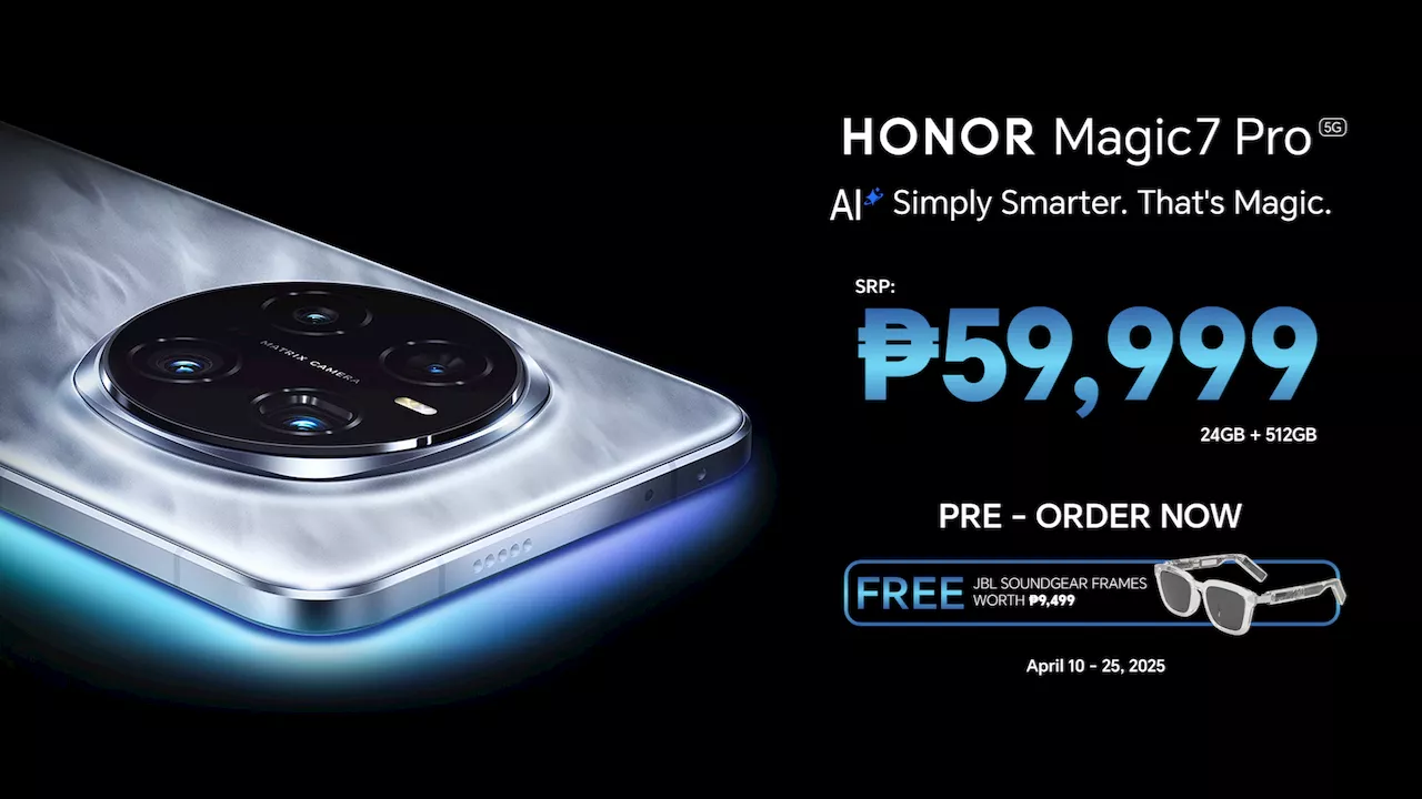 HONOR launches AI-heavy HONOR Magic7 Pro for only P59,999