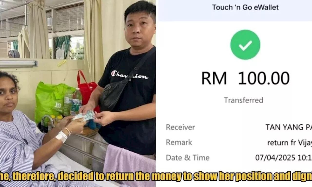 Injured Penang Woman Returns RM100 Donation to MCA Politician, Accuses Him of Using Her for Content