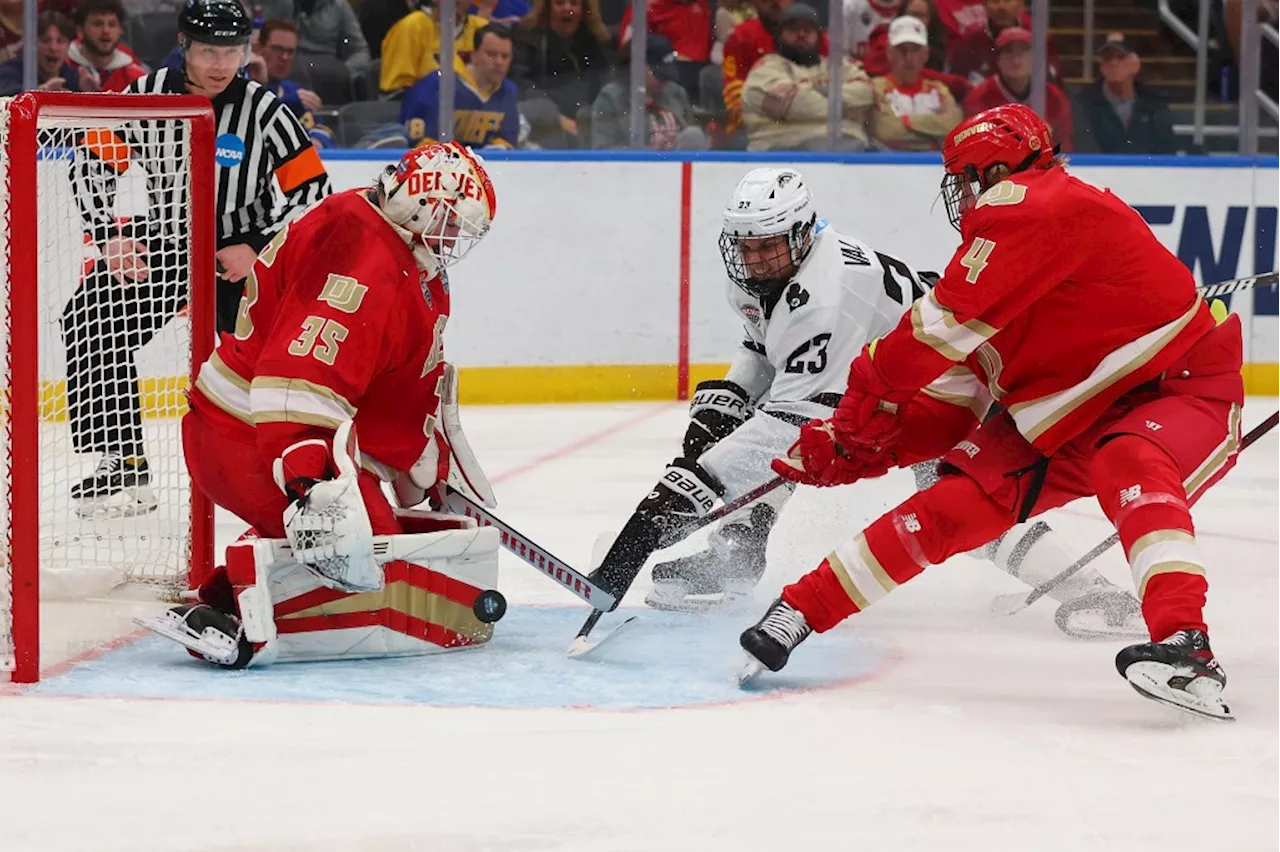 Keeler: DU Pioneers goalie Matt Davis saved best for last in Frozen Four finale