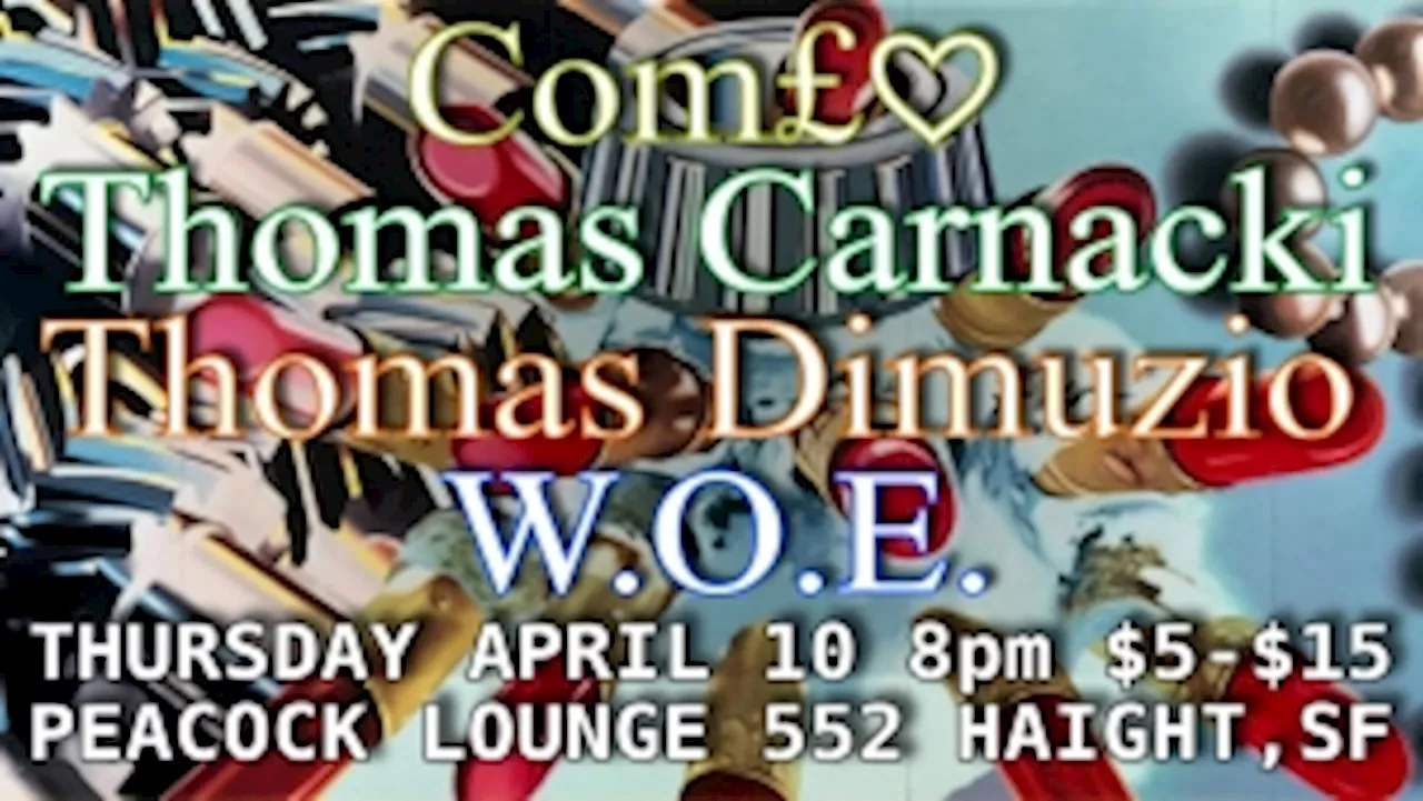 Peacock Lounge: Com£♡, Thomas Carnacki, Thomas Dimuzio, W.O.E.