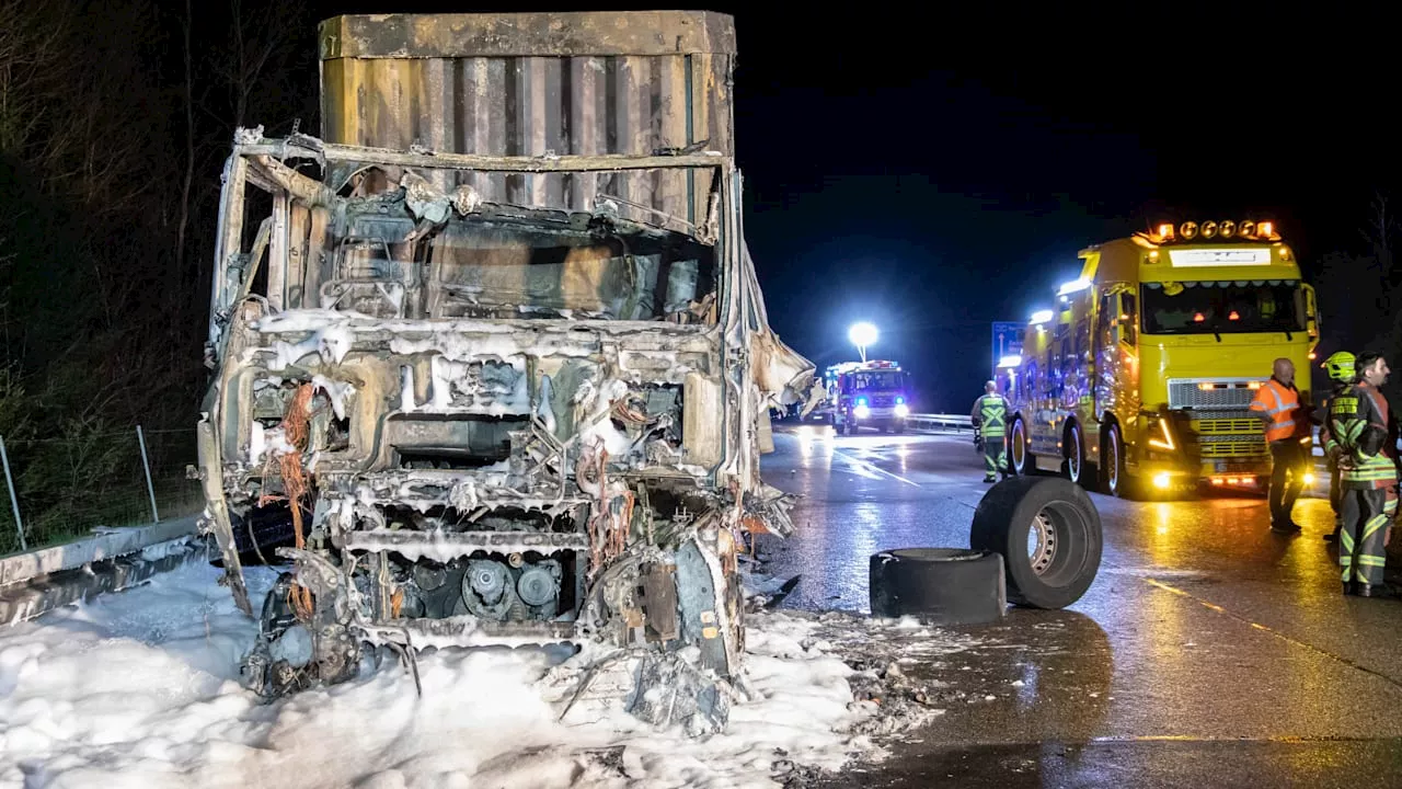 A72 bei Zwickau: Lkw explodiert! Stundenlange Vollsperrung