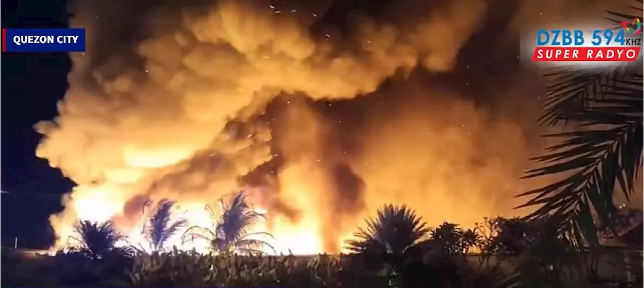 Huge fire razes residential area in Brgy. Obrero, QC
