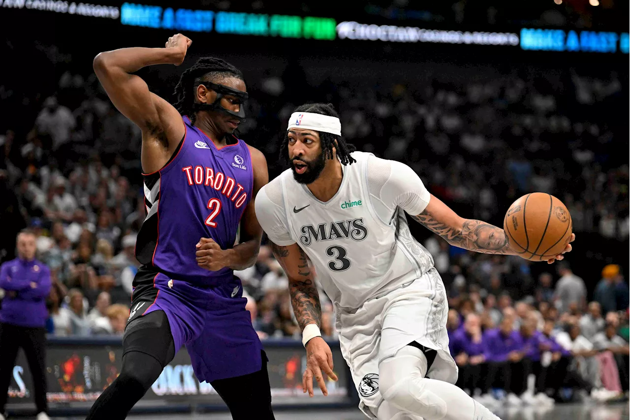 NBA: Anthony Davis' triple-double powers Mavericks past Raptors