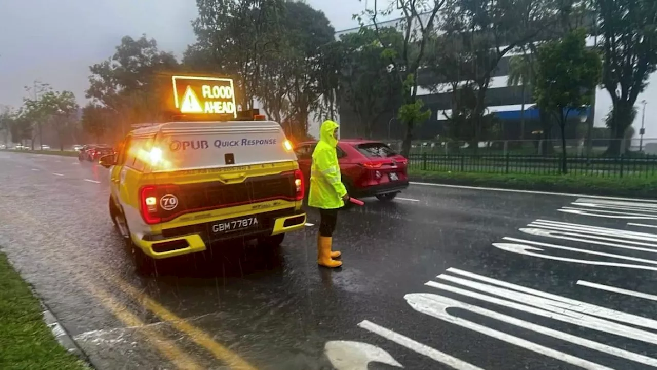 Flash floods hit parts of Singapore after afternoon downpour: PUB