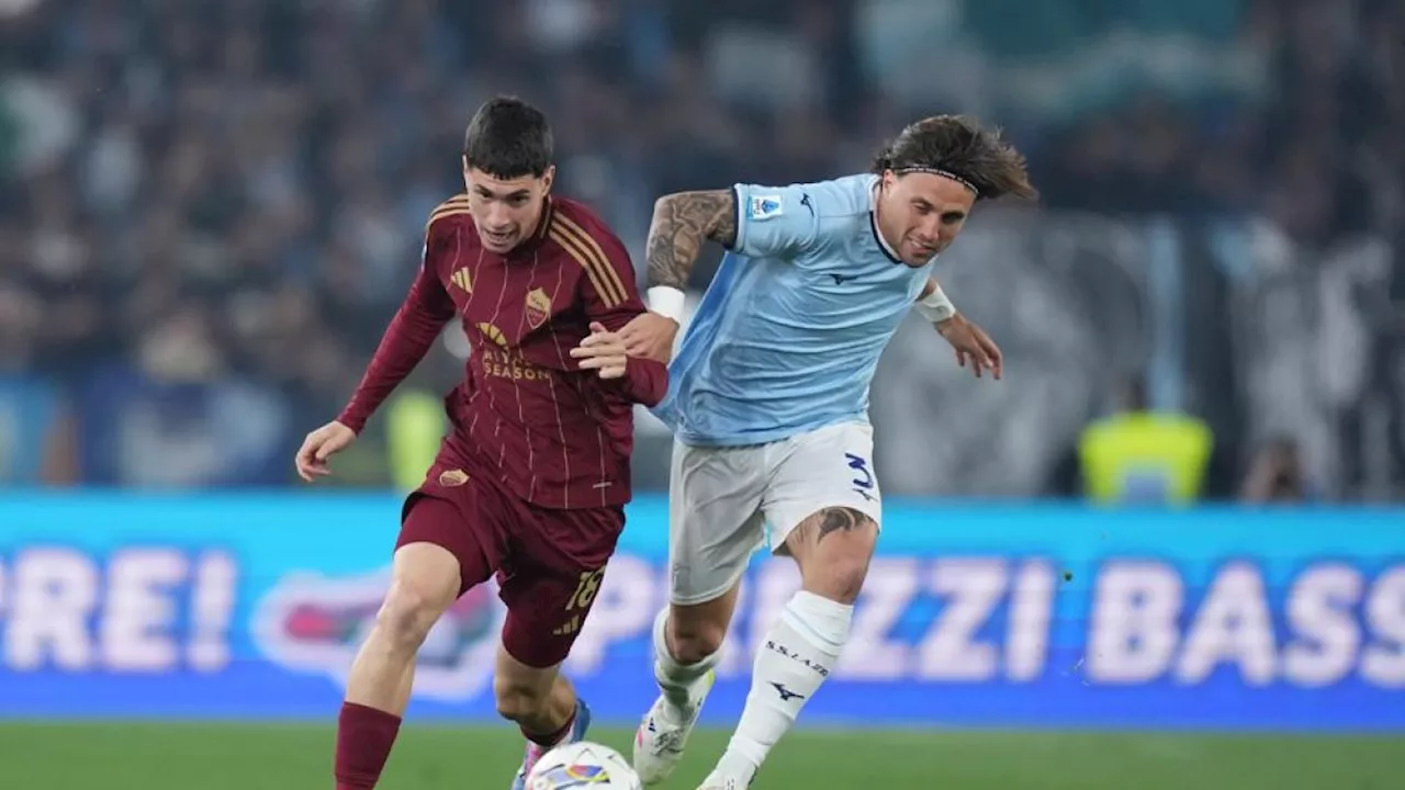 Lazio-Roma 1-1, Soulé replica a Romagnoli con una magia