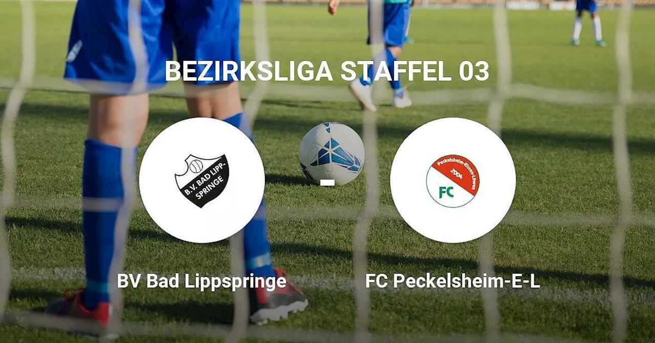 BV Bad Lippspringe erringt knappen Erfolg gegen FC Peckelsheim-E-L