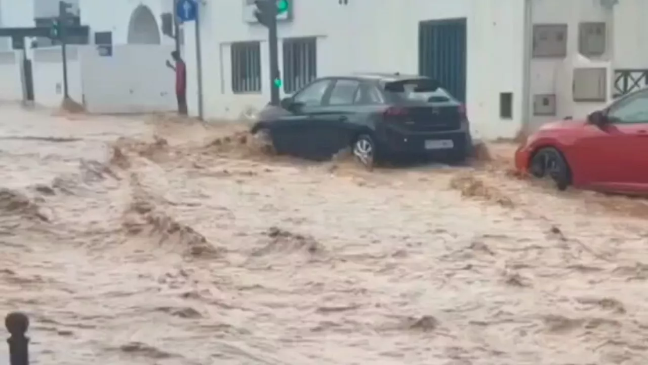 UK government issues Lanzarote travel warning after island was SWAMPED by floods in ‘catastrophic’ rai...
