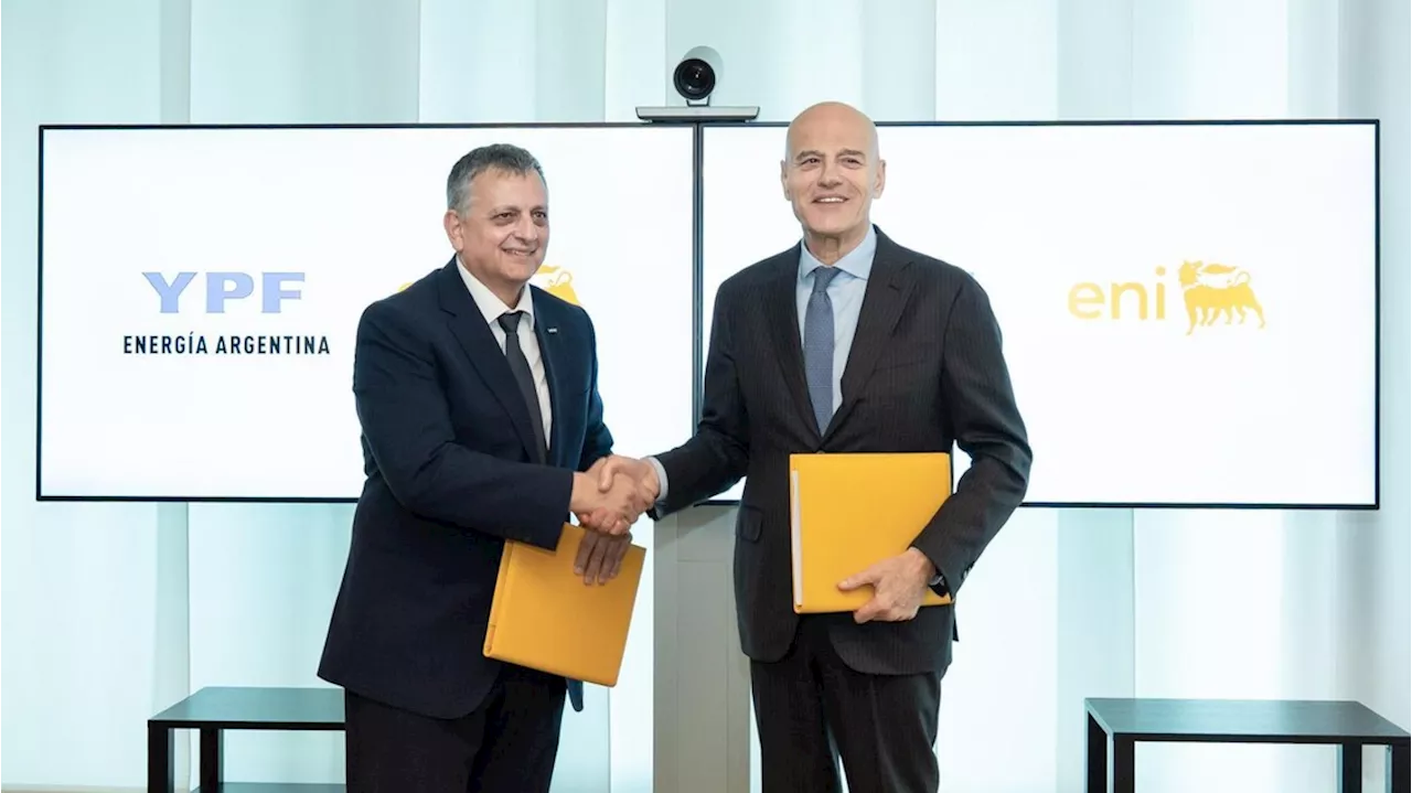 Intesa Eni con argentina Ypf sul progetto Gnl a Vaca Muerta