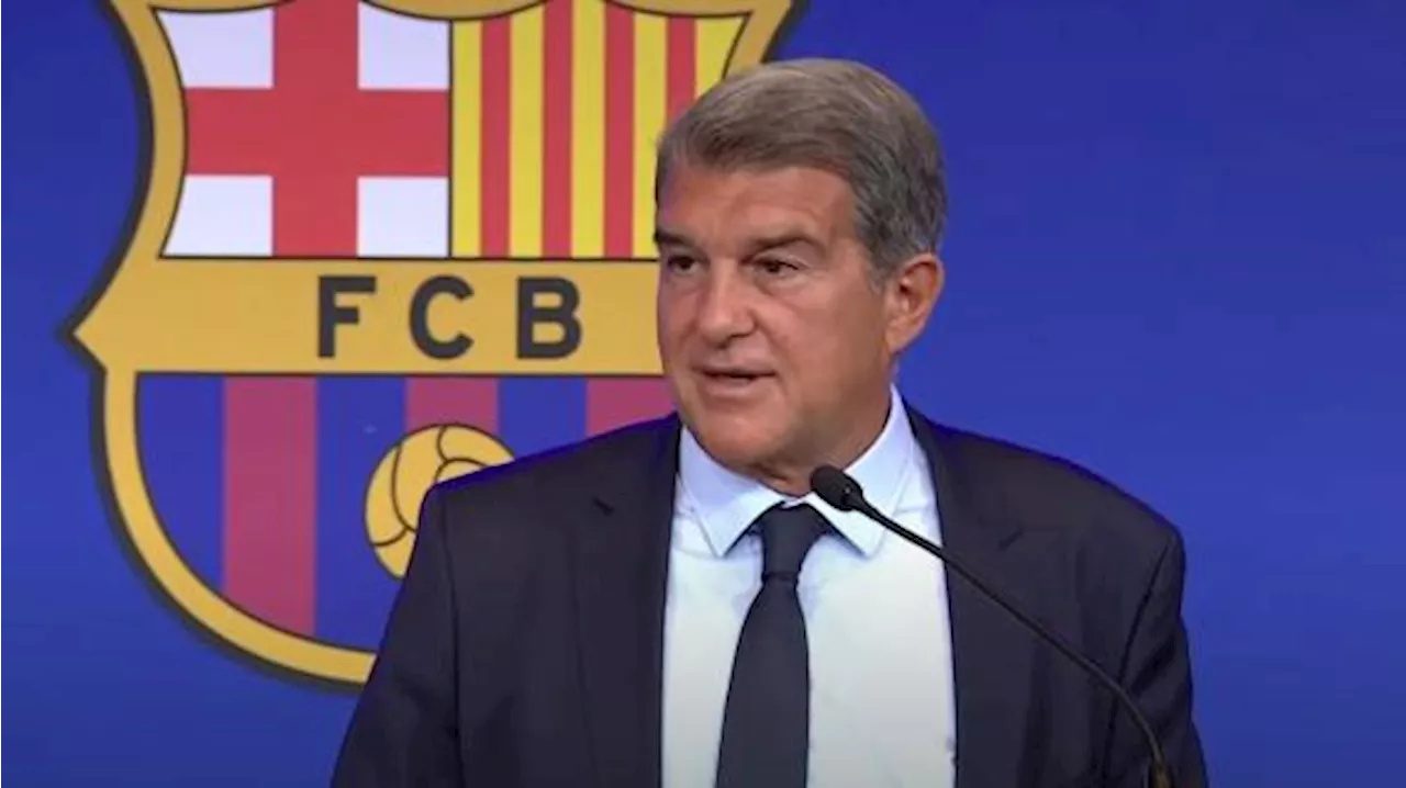 Inter, senti Laporta: 'Messaggio alle rivali in Champions: il Barcellona è ancora forte'