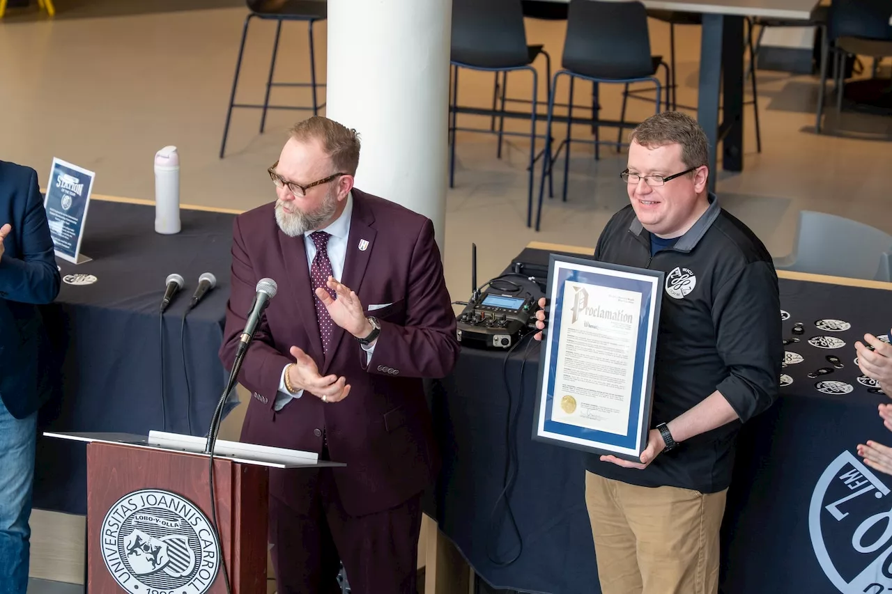 John Carroll University holds celebration recognizing WJCU’s Station of the Year award