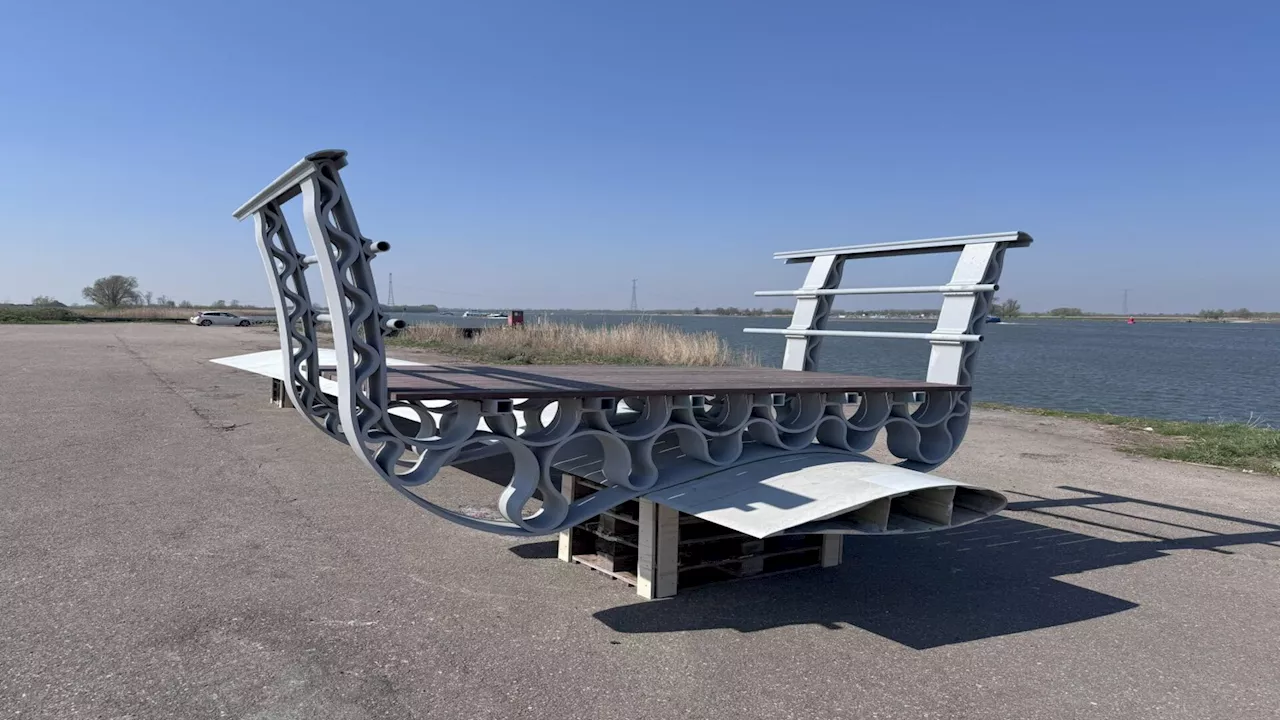 Dead wind turbine blade resurrected as bridge by Dutch engineers with 3D-printing power