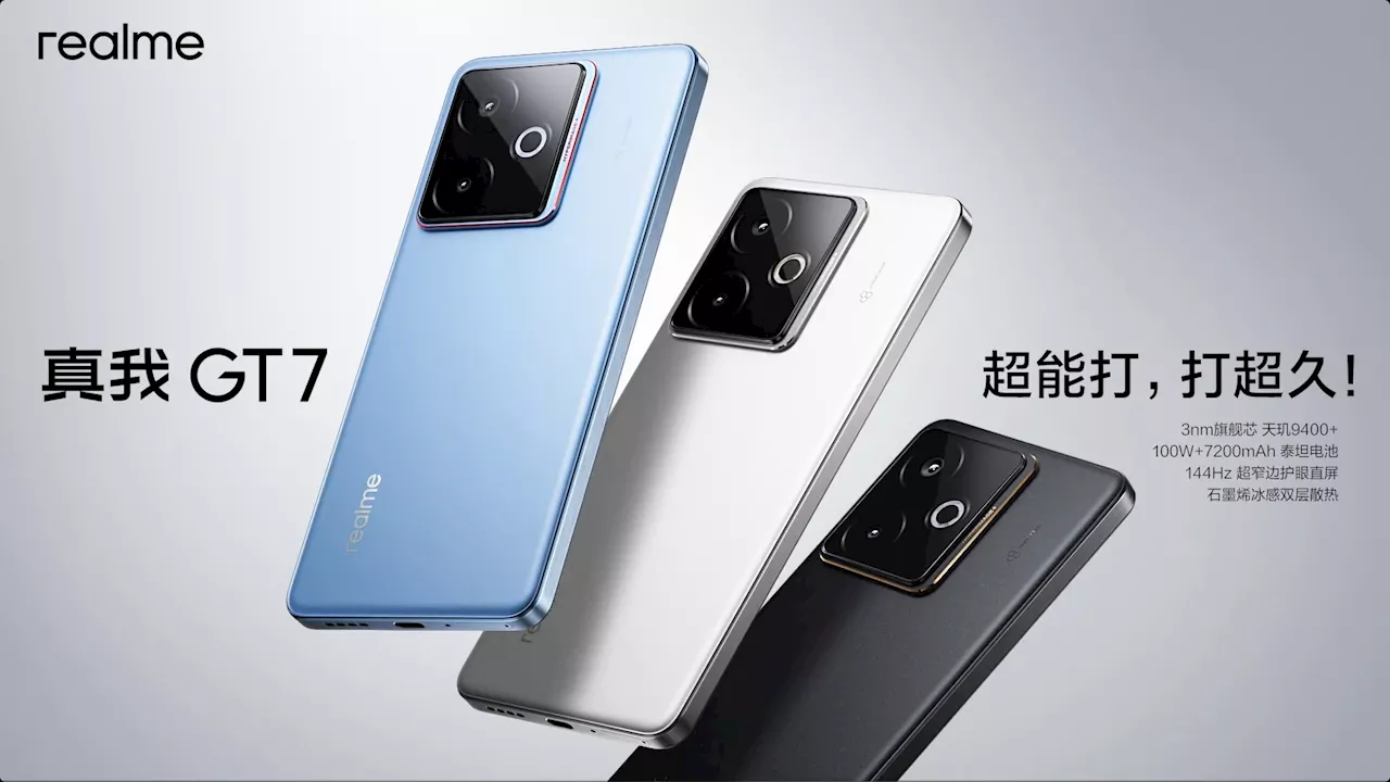 realme GT 7 Design Unveiled, To Be Available In Three Colours
