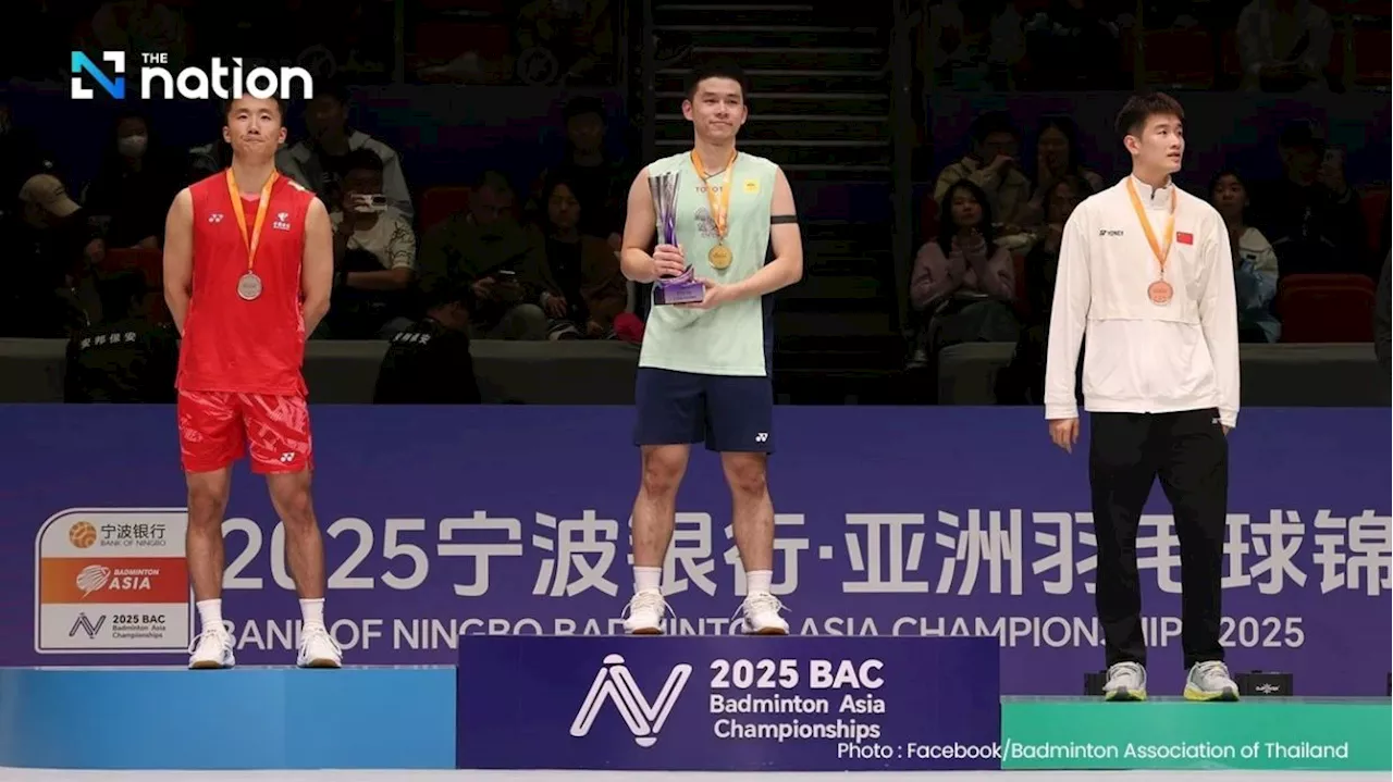 Thailand's Kunlavut rises to World No. 2 after historic Badminton Asia Championship win