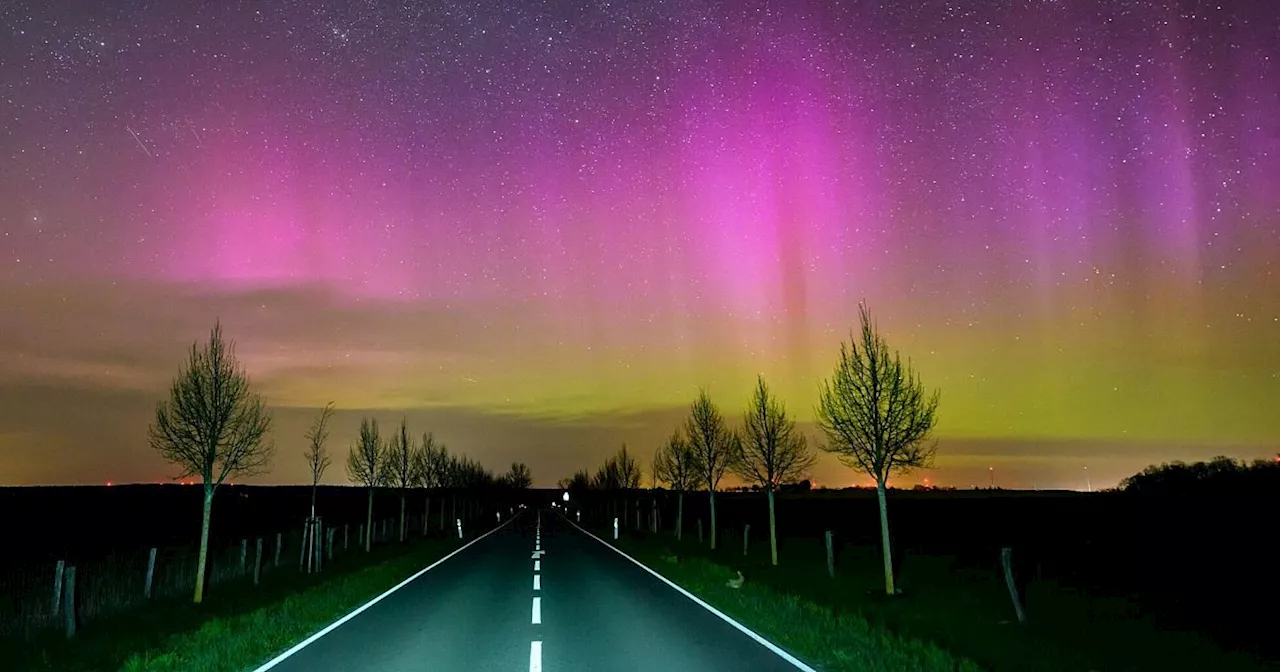 Polarlichter leuchten über Brandenburg und Sachsen-Anhalt
