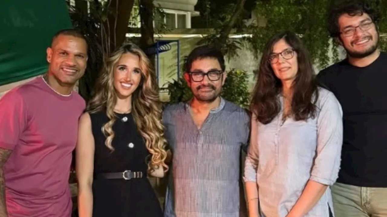 GF गौरी संग आमिर की खूबसूरत शाम, बड़ा बेटा जुनैद रहा साथ, PHOTOS वायरल