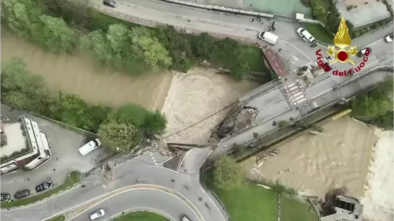 Maltempo in Veneto, crollato il ponte dei Nori a Valdagno: 2 vittime