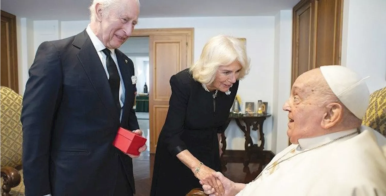King Charles and Queen Camilla visit Pope Francis