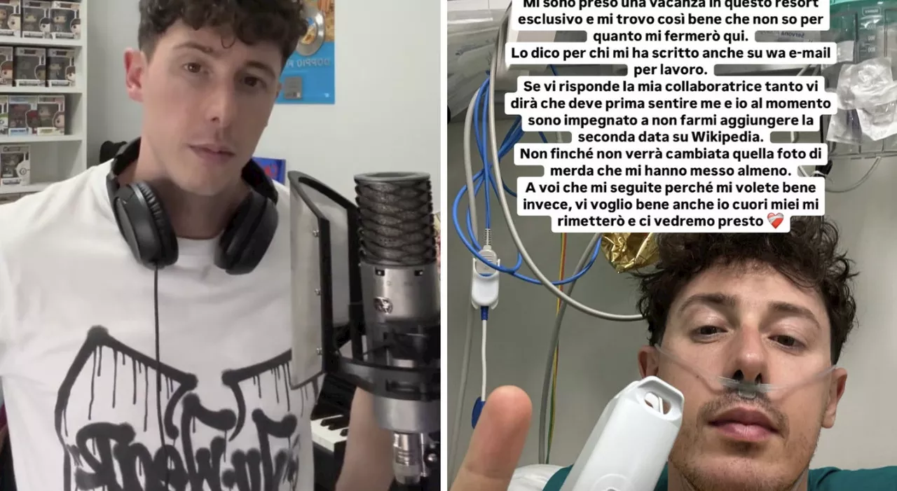 Vito Shade ricoverato in ospedale: «Sono impegnato a non farmi aggiungere la seconda data su Wikipedia». Cosa