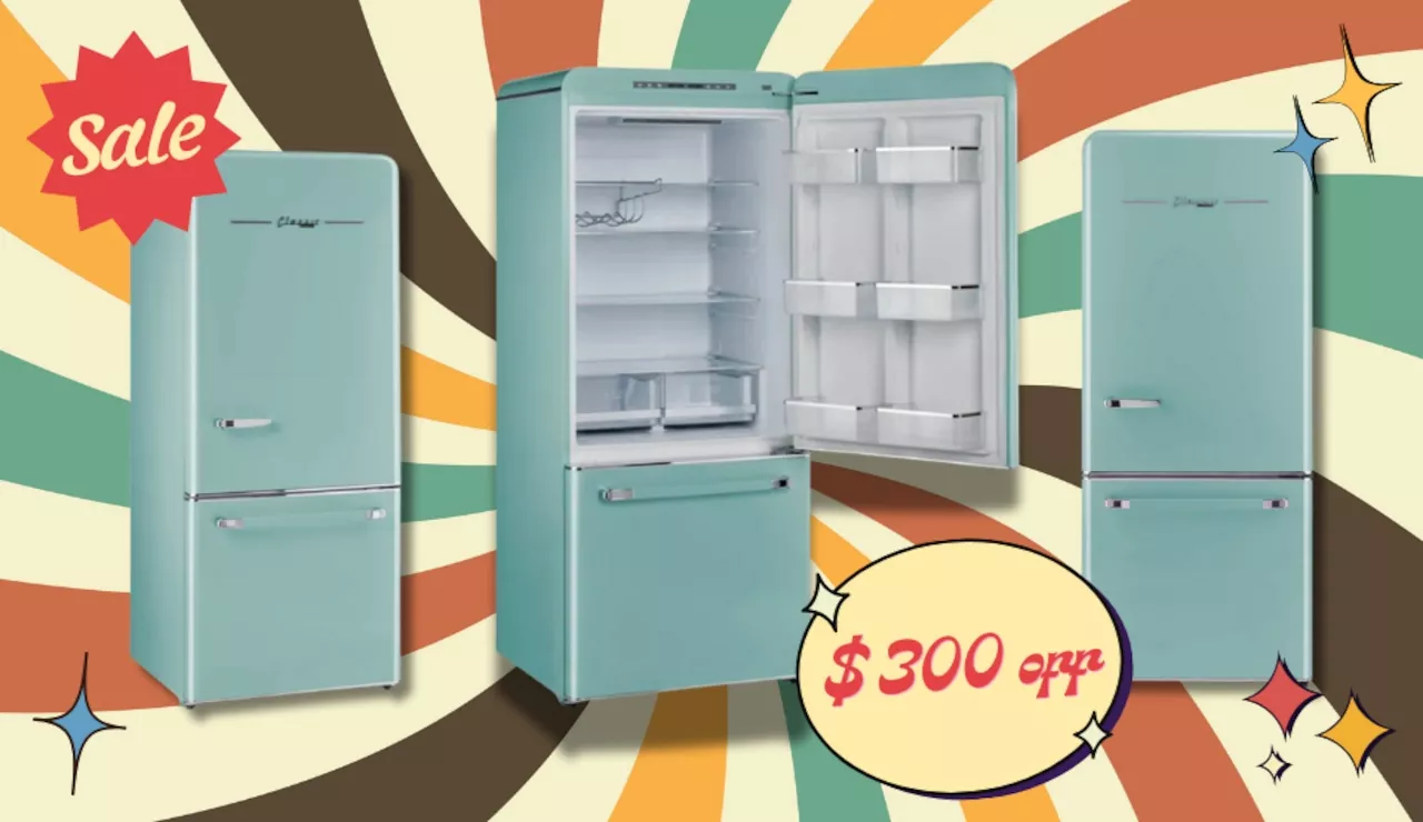 Save $300 on a retro-inspired fridge, thanks to Wayfair’s discounted prices