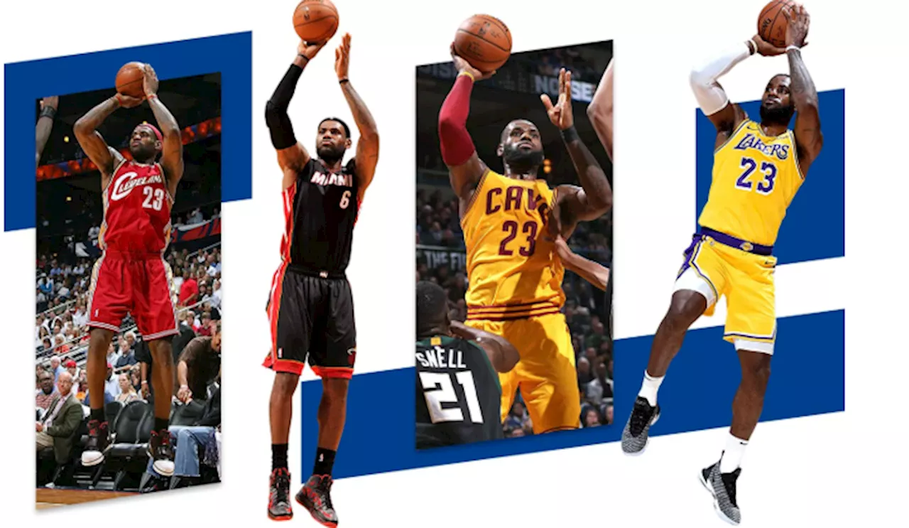 The evolution of LeBron James' playing style over the years