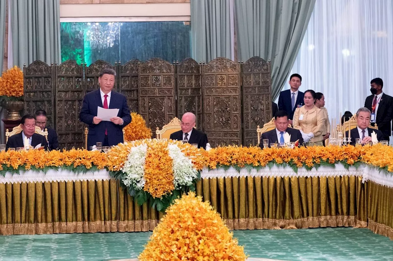 China's Xi meets Cambodian leader as part of regional diplomatic blitz