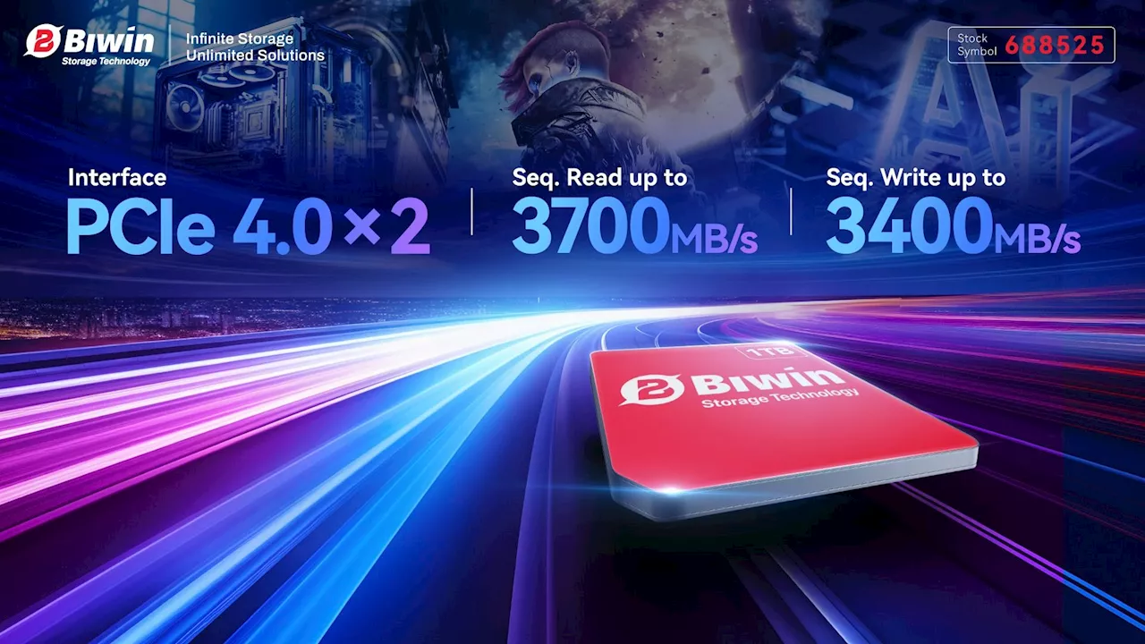 Biwin Unveils New Fingernail-Sized SSD With PCIe 4.0 Speeds
