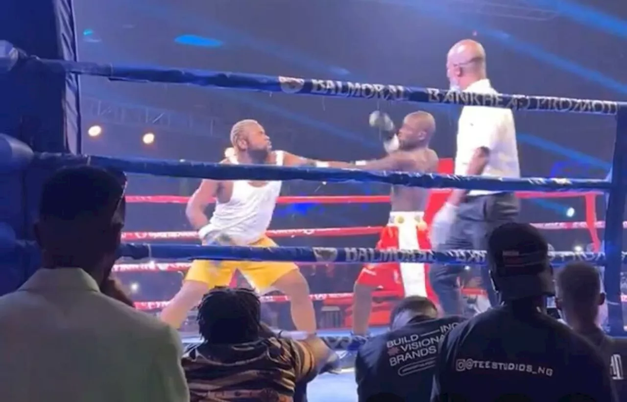 JUST IN: Portable knocks out Speed Darlington in celebrity fight