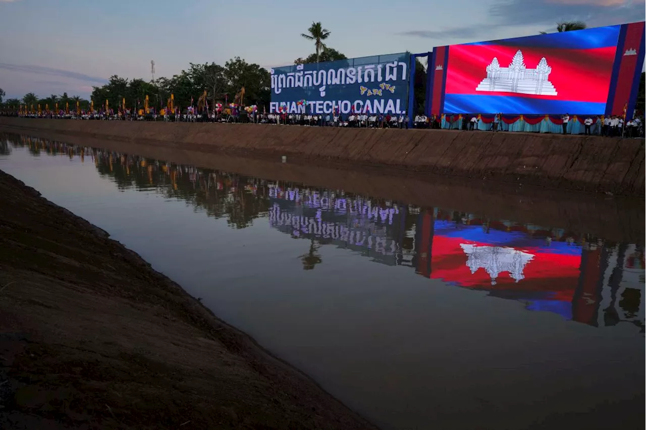China and Cambodia agree on financing for a 94-mile canal linking the Mekong to the Gulf of Thailand
