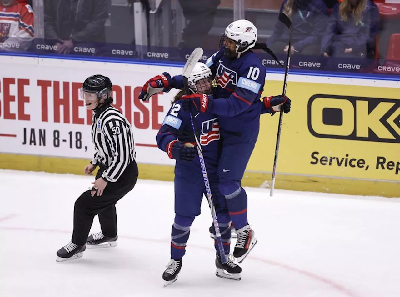 Ice hockey-Pannek is the star as US beat Czechs to reach world final