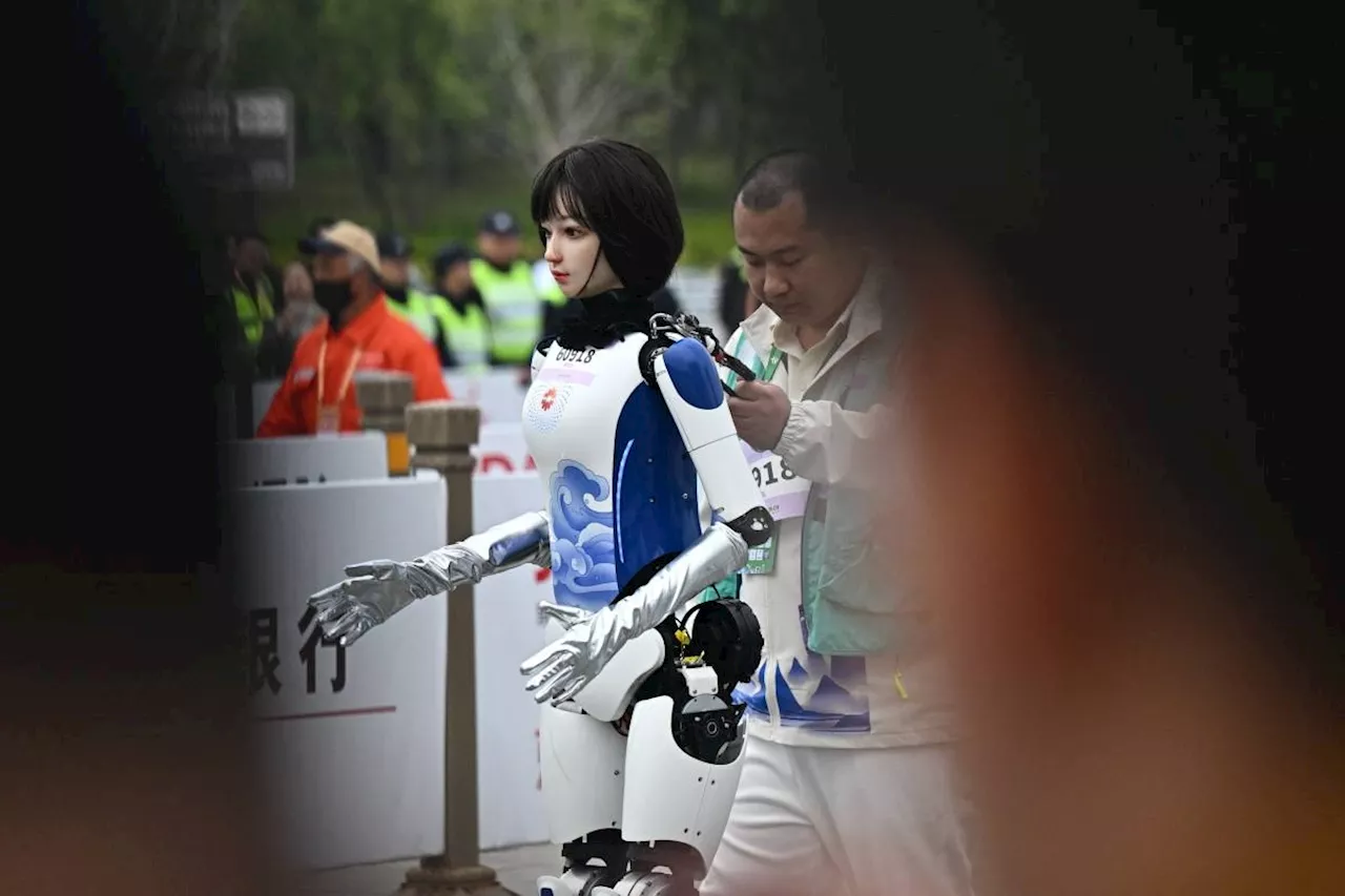 Humanoid robots invade China streets for first time