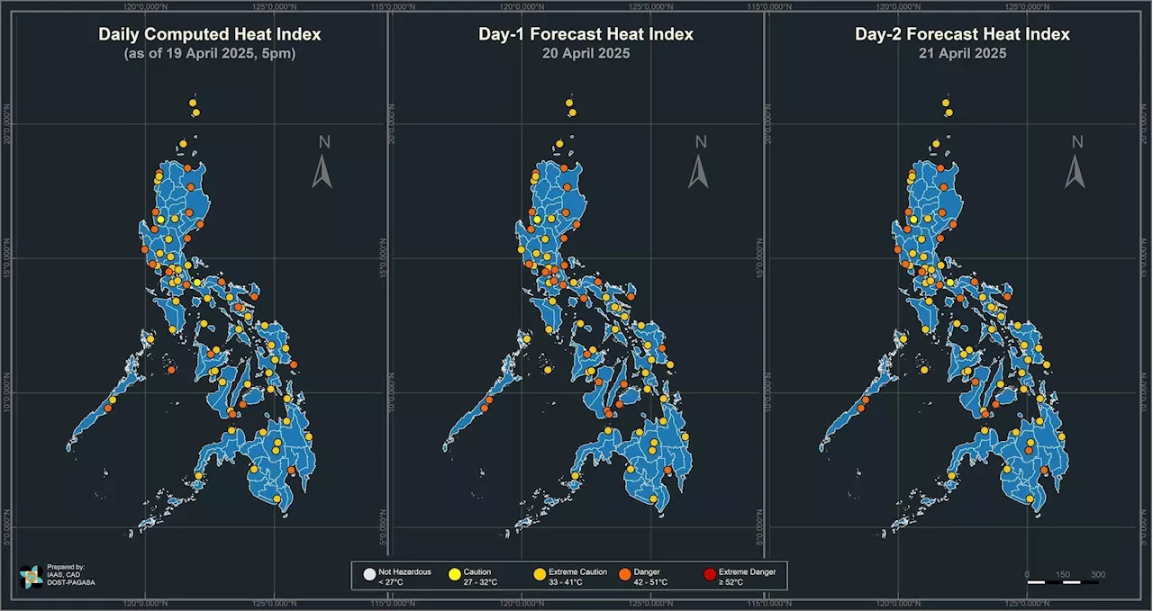 28 areas, including Metro Manila, may swelter under 42°C+ heat index on Easter Sunday — PAGASA