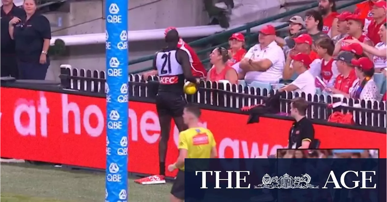 Swans, Port condemn fan behaviour after Aliir incident