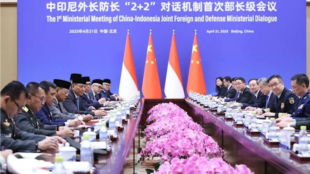 Potret Hangat Momen Pertemuan Menlu-Menhan RI dan China