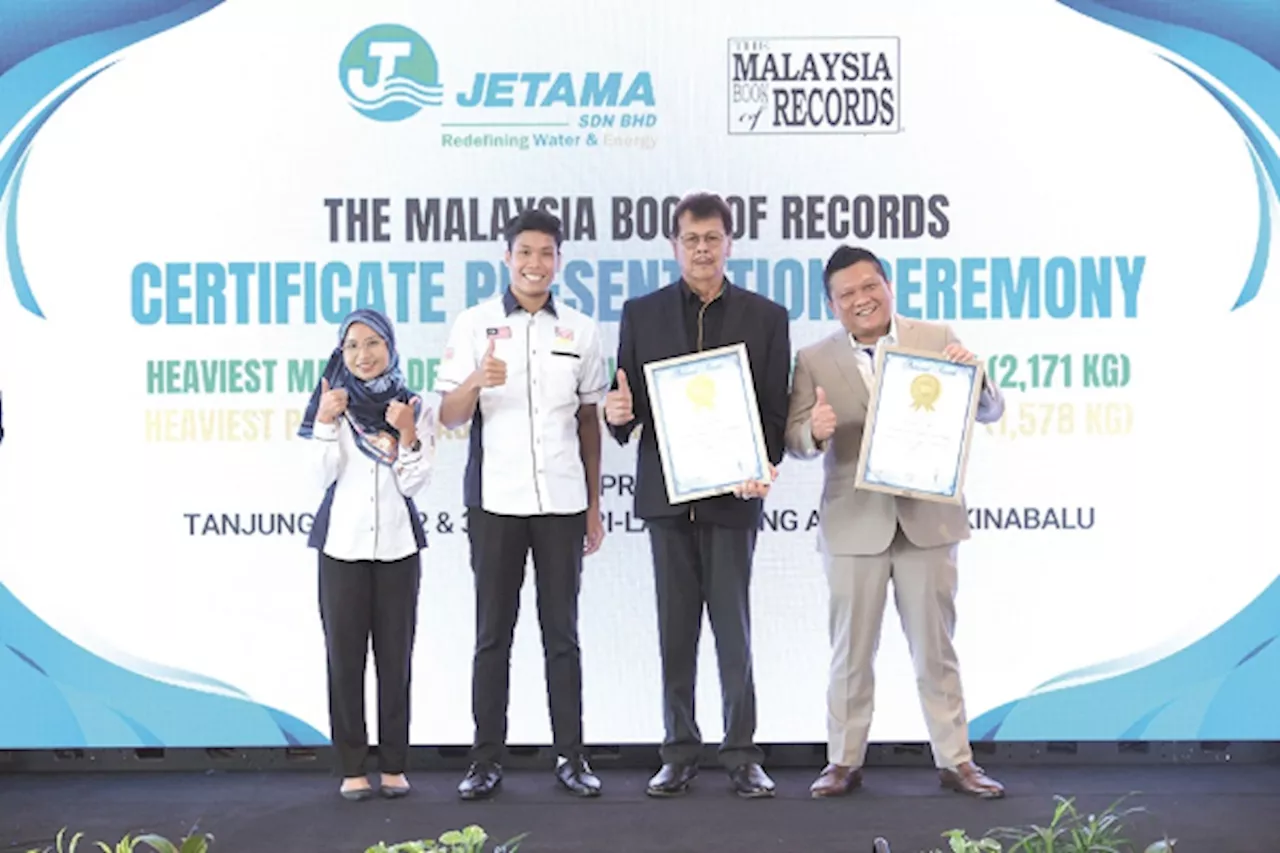 Jetama sets two Malaysia Book of Records (MBOR) Milestones through underwater clean-up initiative in Semporna