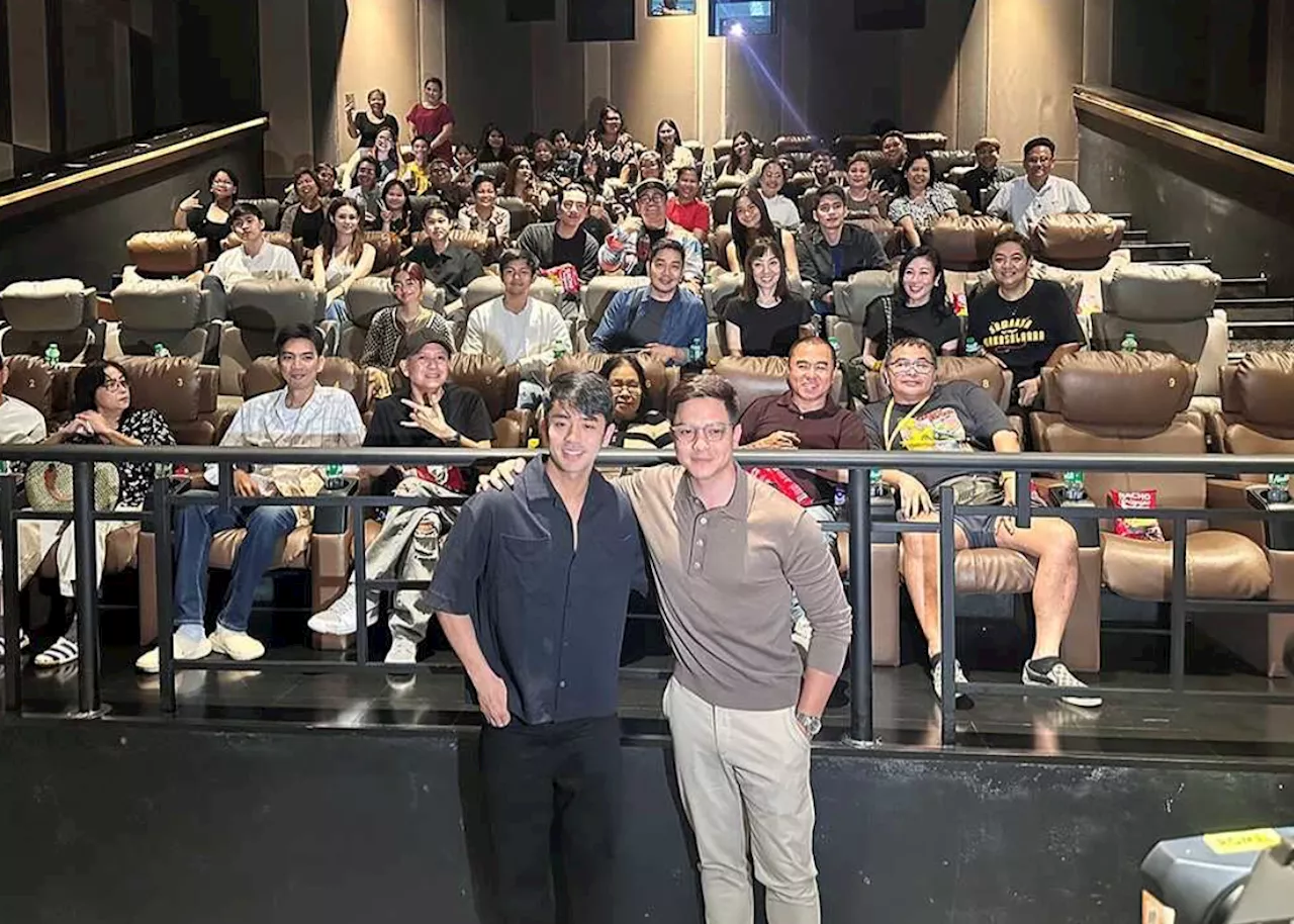 Alden Richards holds block screening for David Licauco’s new movie ‘Samahan ng mga Makasalanan’