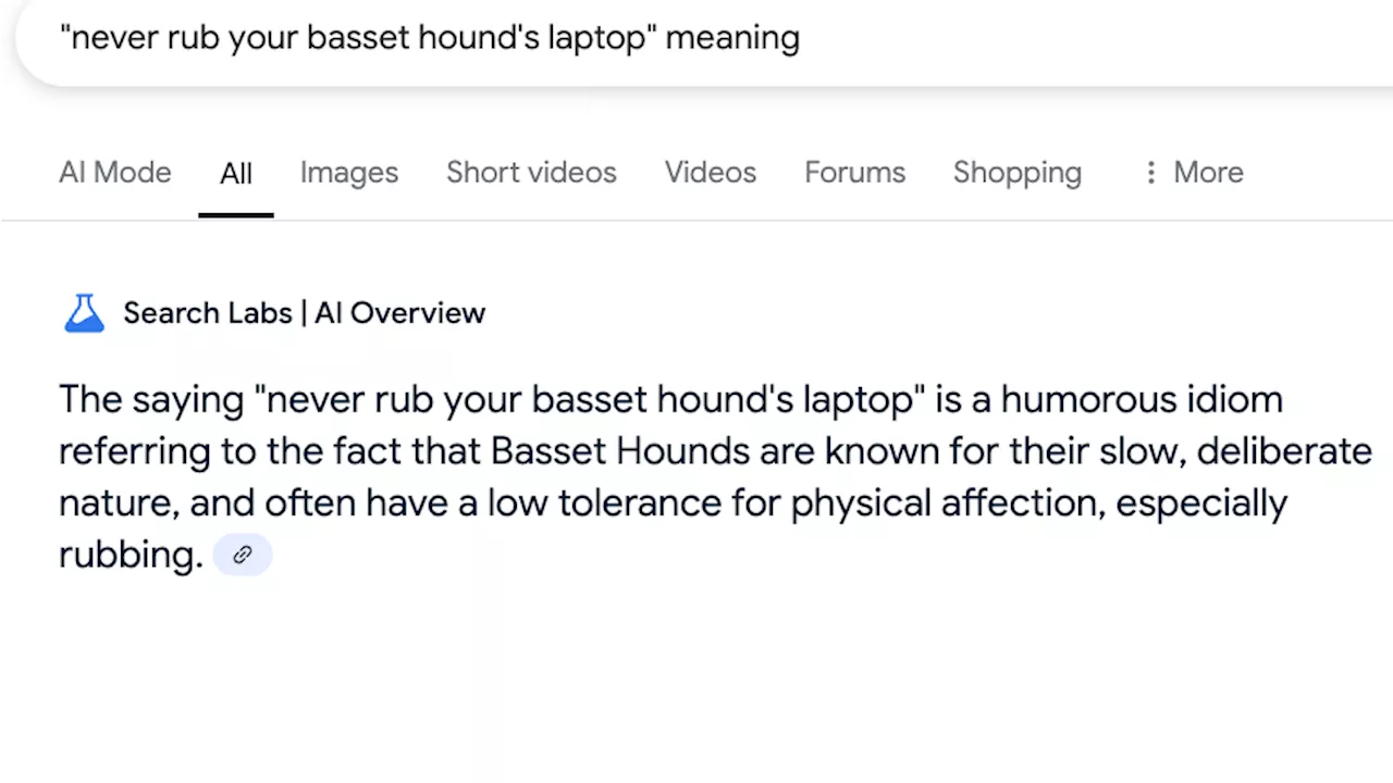 You can trick Google's AI Overviews into explaining made-up idioms