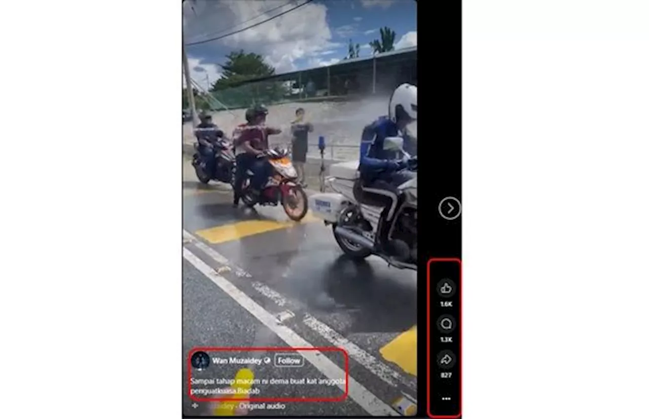 QuickCheck: Did protesters spray water at police in Perak recently?