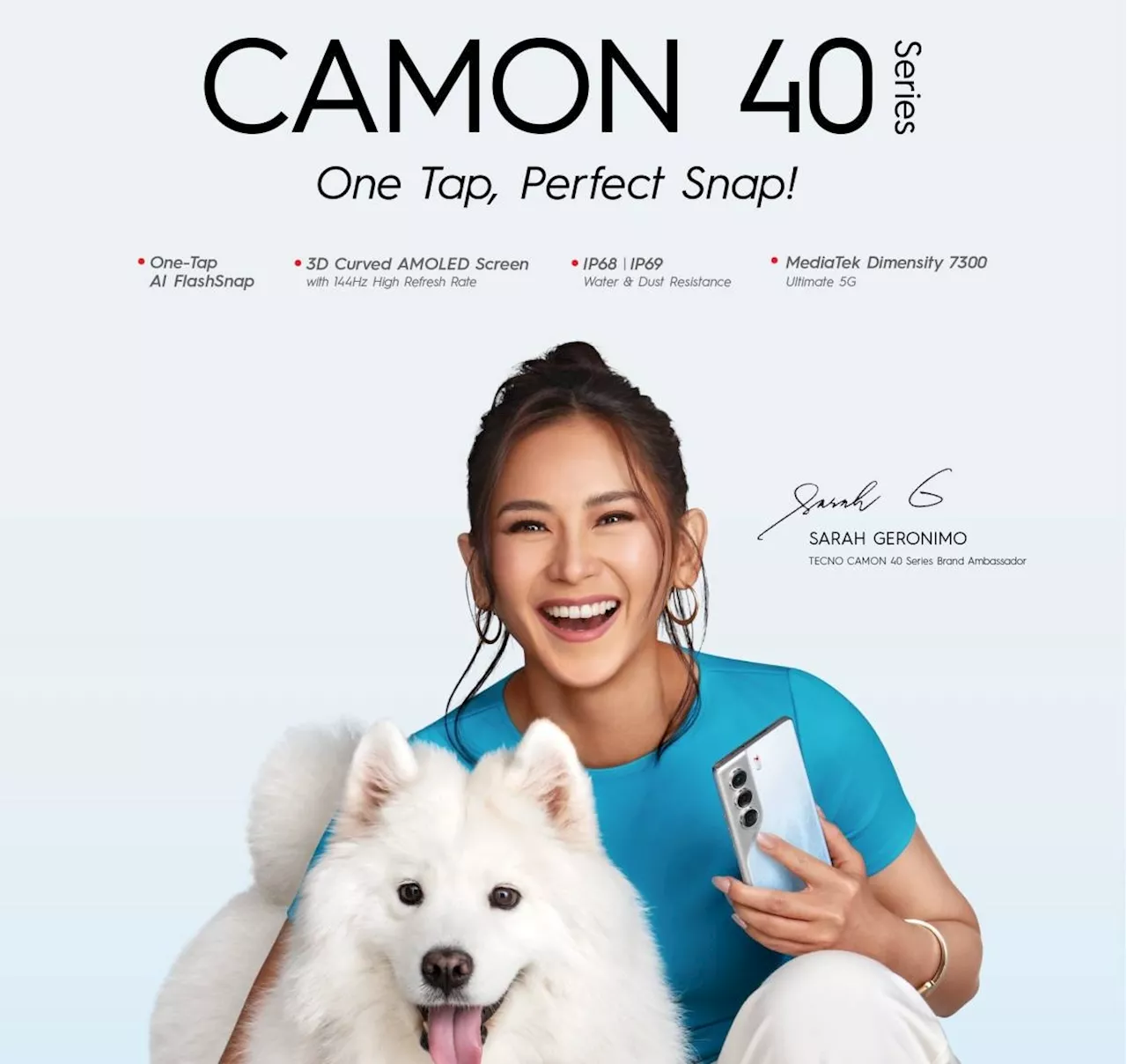 TECNO launches CAMON 40 Series with Sarah G