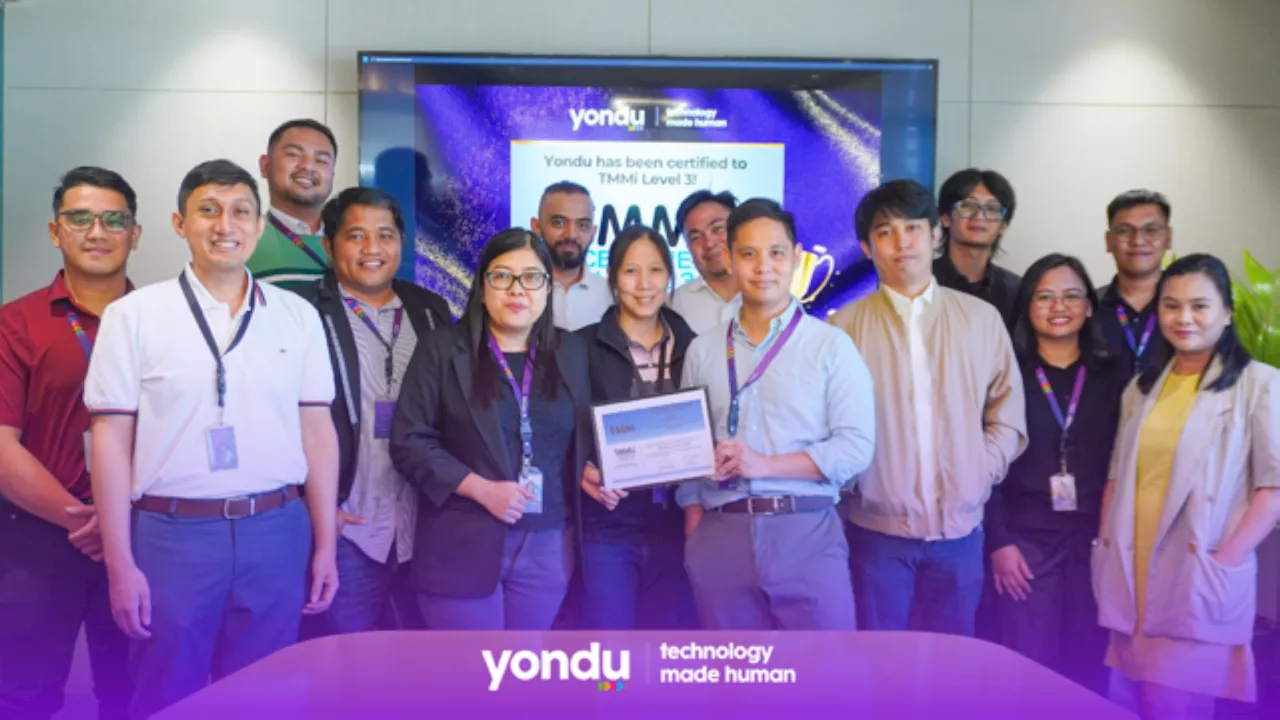 Yondu achieves prestigious TMMi Level 3 certification, elevating software quality standards